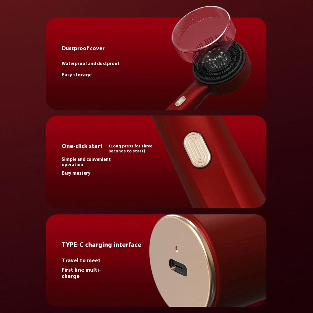 Cepillo Eléctrico Luz Infrarroja| Anticaída | Masajeador Crecimiento