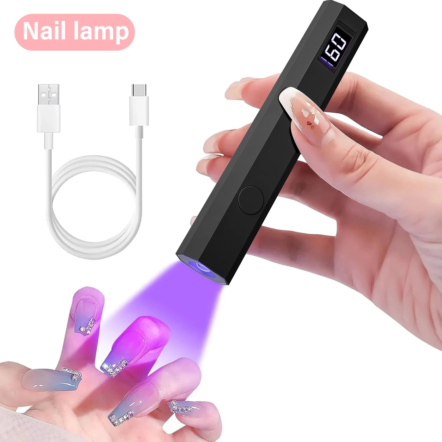 Mini Lámpara UV para Uñas | Luz LED Profesional | USB