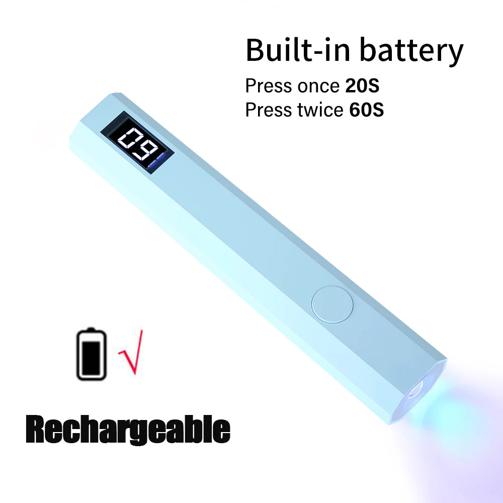 Mini Lámpara UV para Uñas | Luz LED Profesional | USB