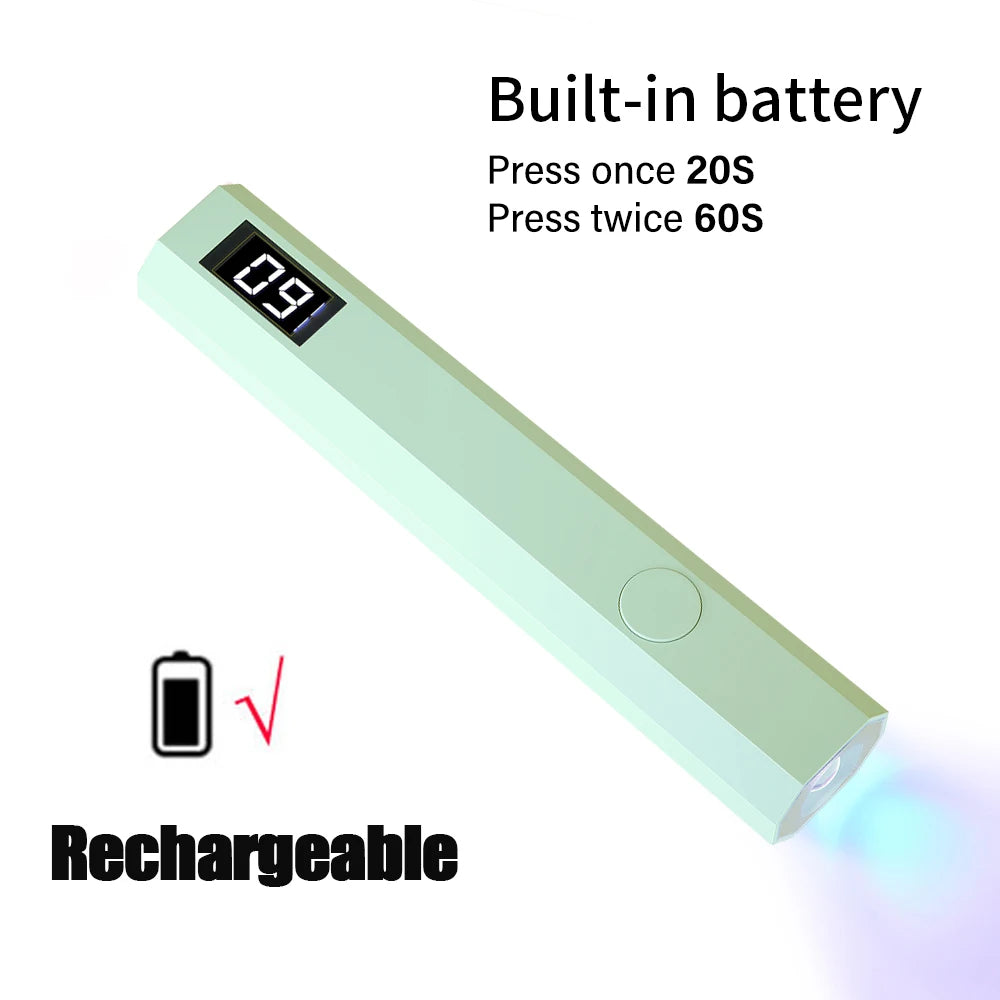 Mini Lámpara UV para Uñas | Luz LED Profesional | USB
