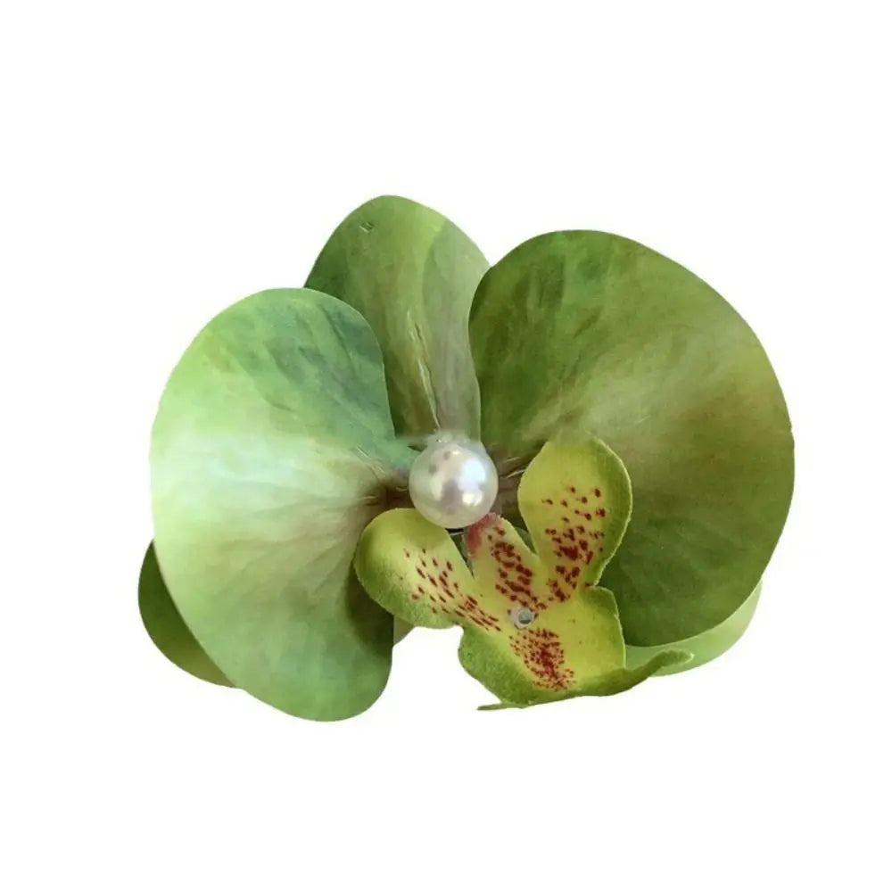 Pinza / horquilla para el cabello con flor de orquídea