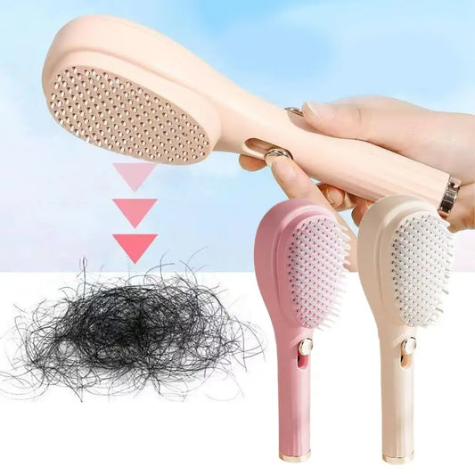 Cepillo De Pelo Antiestático y Autolimpiante