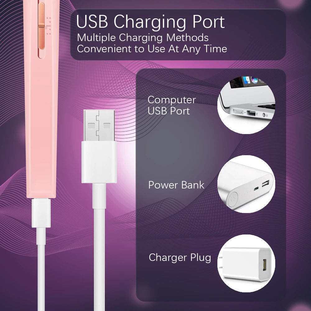 Lima Eléctrica Portatil para Manicura| 5 en 1 | Carga USB