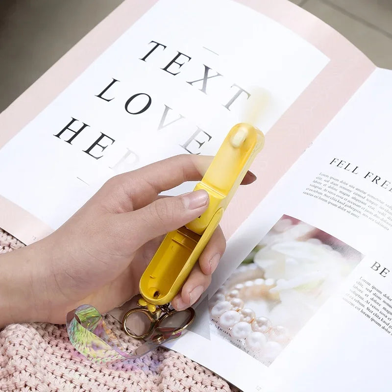 Mini Ventilador con Linterna Portátil | Carga USB| Colgante