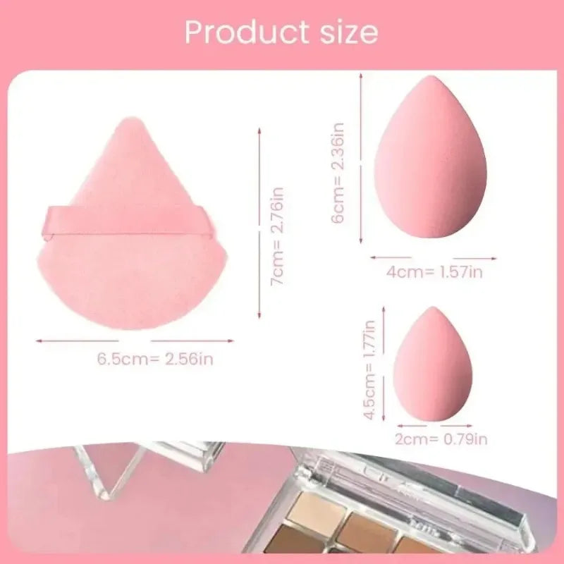 Set 12 Uds Esponjas de Maquillaje + Diadema y Pulsera | Beauty Blender para Base, Polvo y Spa