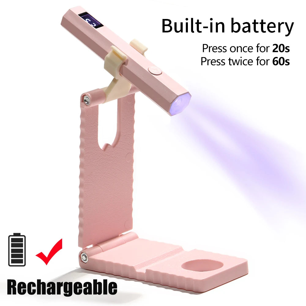 Mini Lámpara UV para Uñas | Luz LED Profesional | USB